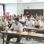 10年度事業計画などを決めた和牛改良組合上野支部の通常総会=25日、上野農村環境改善センター 10年度事業計画などを決めた和牛改良組合上野支部の通常総会=25日、上野農村環境改善センター